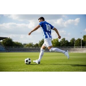 FEETHING Mens Soccer Cleats White Turf Training Shoes 1580201A Size 9